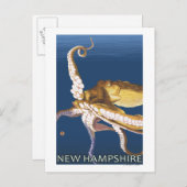 Neue HampshireOctopus-Szene Postkarte (Vorne/Hinten)