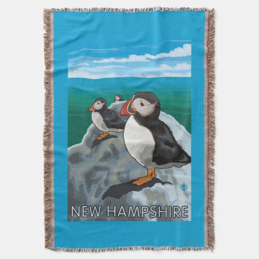 Neue HampshirePuffins Szene Decke (Vorderseite Vertikal)