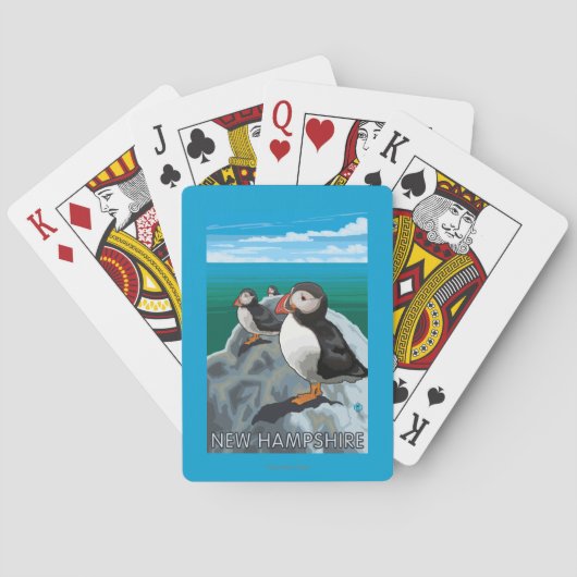 Neue HampshirePuffins Szene Spielkarten (Rückseite)