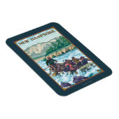 Neue HampshireRiver-Rafting-Szene Magnet (Rechte Seite)