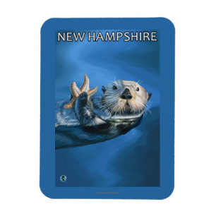 Neue HampshireSea Otter-Szene Magnet