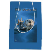 Neue HampshireSea Otter-Szene Mittlere Geschenktüte (Rückseite)