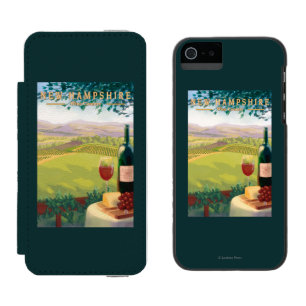 Neue HampshireWine Land-Szene Incipio Watson™ iPhone 5 Geldbörsen Hülle