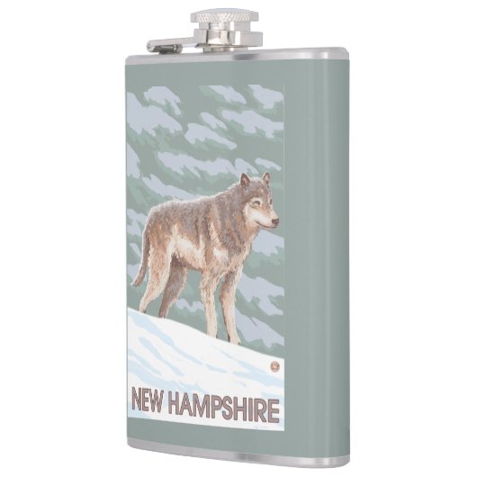Neue HampshireWolf Szene Flachmann (Links)