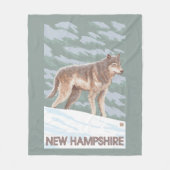 Neue HampshireWolf Szene Fleecedecke (Vorderseite)