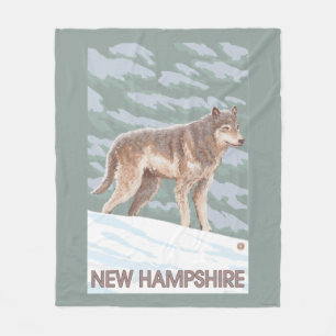 Neue HampshireWolf Szene Fleecedecke