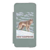 Neue HampshireWolf Szene Incipio iPhone Geldbeutel-Hülle (Folio Vorderseite)