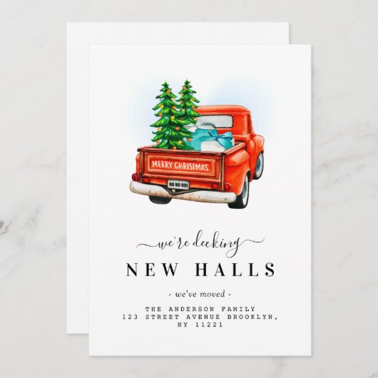 NEUE HÄNDE | Truck Feiertagskarte (Vorne/Hinten)