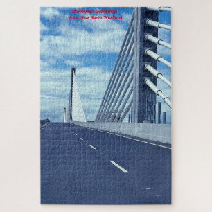 Neue Hängebrücke New Ross Wexford Irland. Ji Puzzle