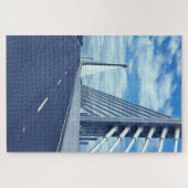 Neue Hängebrücke New Ross Wexford Irland. Puzzle (Horizontal)