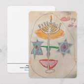 Neue Hannukah Card! Feiertagskarte (Vorne/Hinten)