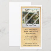 Neue Hausadressbenachrichtigungskarte Ankündigung (Vorne/Hinten)