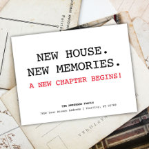 Neue Hausadresse Einfache Minimalistische Bewegung