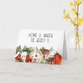 Neue Hauseigentümerin Wohnungswärmung Real Anwesen Karte (Gelbe Blume)