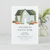 Neue Hauseinladung Einladung (Stehend Vorderseite)