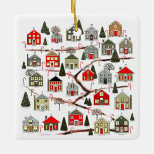 Neue Hausfamilie Keramikornament