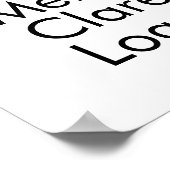 Neue Hausfamilie Minimalistisch mit Namen Poster (Ecke)