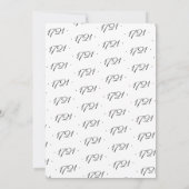 Neue Hausnummer Elegantes Foto Bewegung Ankündigung (Rückseite)