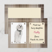 Neue Haustiere des Treffens Ankündigungspostkarte (Vorne/Hinten)