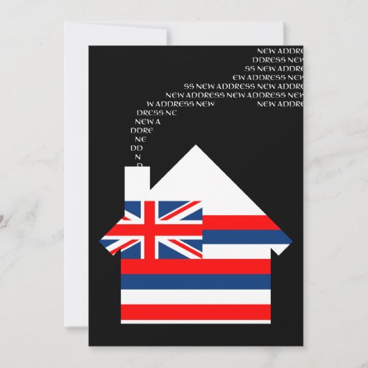 neue Hawaii-Adresse Ankündigung (Vorderseite)