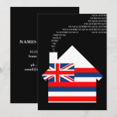 neue Hawaii-Adresse Ankündigung (Vorne/Hinten)