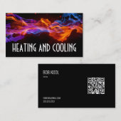 NEUE Heizung & AC-Karte | Qr Code Visitenkarte (Vorne/Hinten)