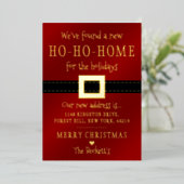 Neue Ho Ho Zuhause für den Urlaub Folieneinladung (Stehend vorne)