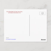 Neue Hoffnung, Pennsylvania Postkarte (Rückseite)