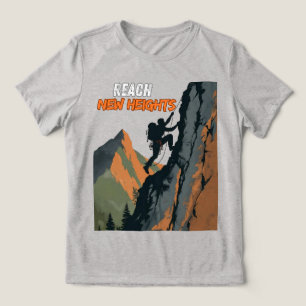 Neue Höhen erreichen – Climbing Day-Tribut Tri-Blend Shirt