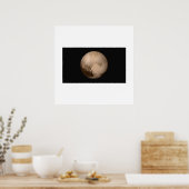 Neue Horizonte - Pluto in wahrer Farbe Poster (Küche)