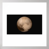 Neue Horizonte - Pluto in wahrer Farbe Poster (Vorne)