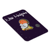 Neue Horizonte Raumfahrzeuge auf Pluto Post Card Magnet (Rechte Seite)