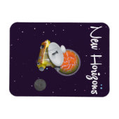 Neue Horizonte Raumfahrzeuge auf Pluto Post Card Magnet (Horizontal)