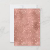 Neue Hunde Foto Blume Gold Rose BLush Einladung (Rückseite)