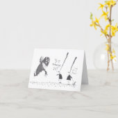 Neue Hundegrusskarte Karte (Gelbe Blume)