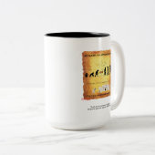 Neue intelligente GangCavewoman tut Mathe-Tasse Zweifarbige Tasse (VorderseiteRechts)