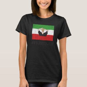 Neue iranische Flagge Keine Hijab Female Fire Supp T-Shirt