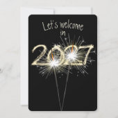 Neue Jahre 2026 Party-Sparkler Einladung (Vorderseite)