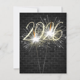 Neue Jahre 2026 Party-Sparkler Einladung