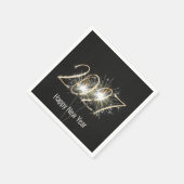 Neue Jahre 2026 Party-Sparkler Serviette (Ecke)