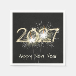 Neue Jahre 2026 Party-Sparkler Serviette