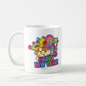 Neue Jahre Ballon- Kaffeetasse (Links)