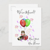 Neue Jahre bewegende Ankündigung verschoben Celebr (Vorne/Hinten)