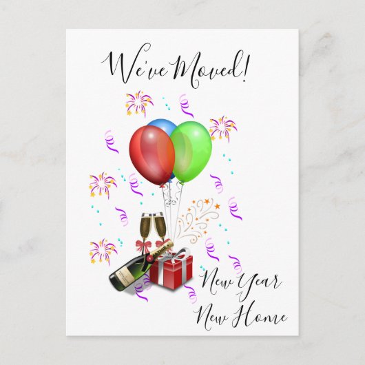 Neue Jahre bewegende Ankündigung verschoben Celebr (Vorderseite)