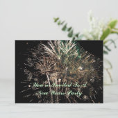 Neue Jahre Einladungs- Einladung (Stehend Vorderseite)