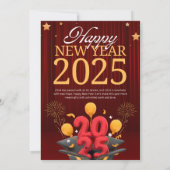 neue Jahre Feiertagskarte (Rückseite)