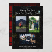 Neue Jahre Foto Grußkarte Feiertagskarte (Vorne/Hinten)