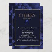 Neue Jahre jubeln Einladung (Vorne/Hinten)