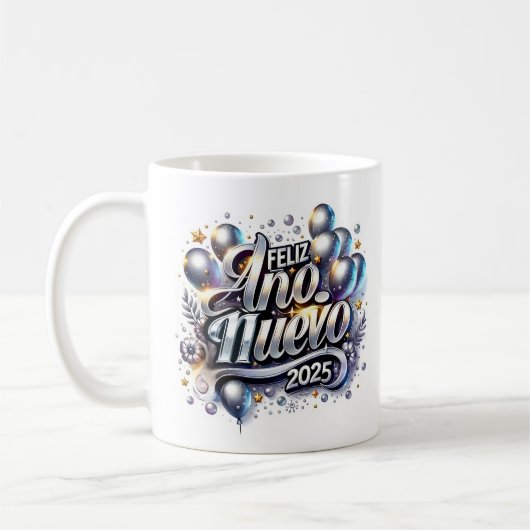 Neue Jahre, Kaffee, Tasse (Links)