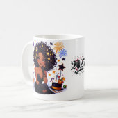 Neue Jahre Kaffee-Tasse Kaffeetasse (Vorderseite Links)
